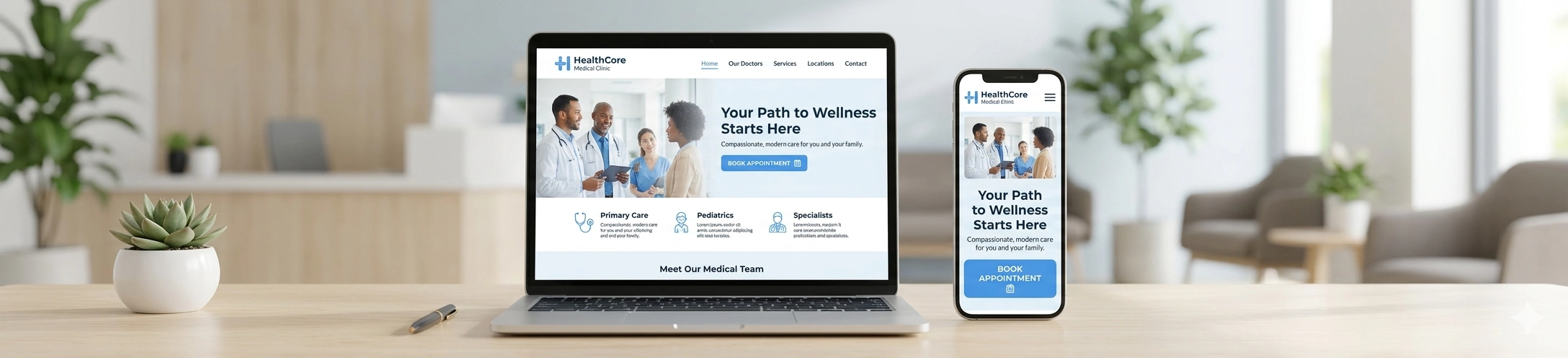Mediscale website design service